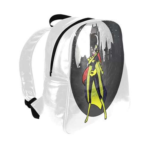 Batgirl chibi Multi-Pockets Backpack (Model 1636)