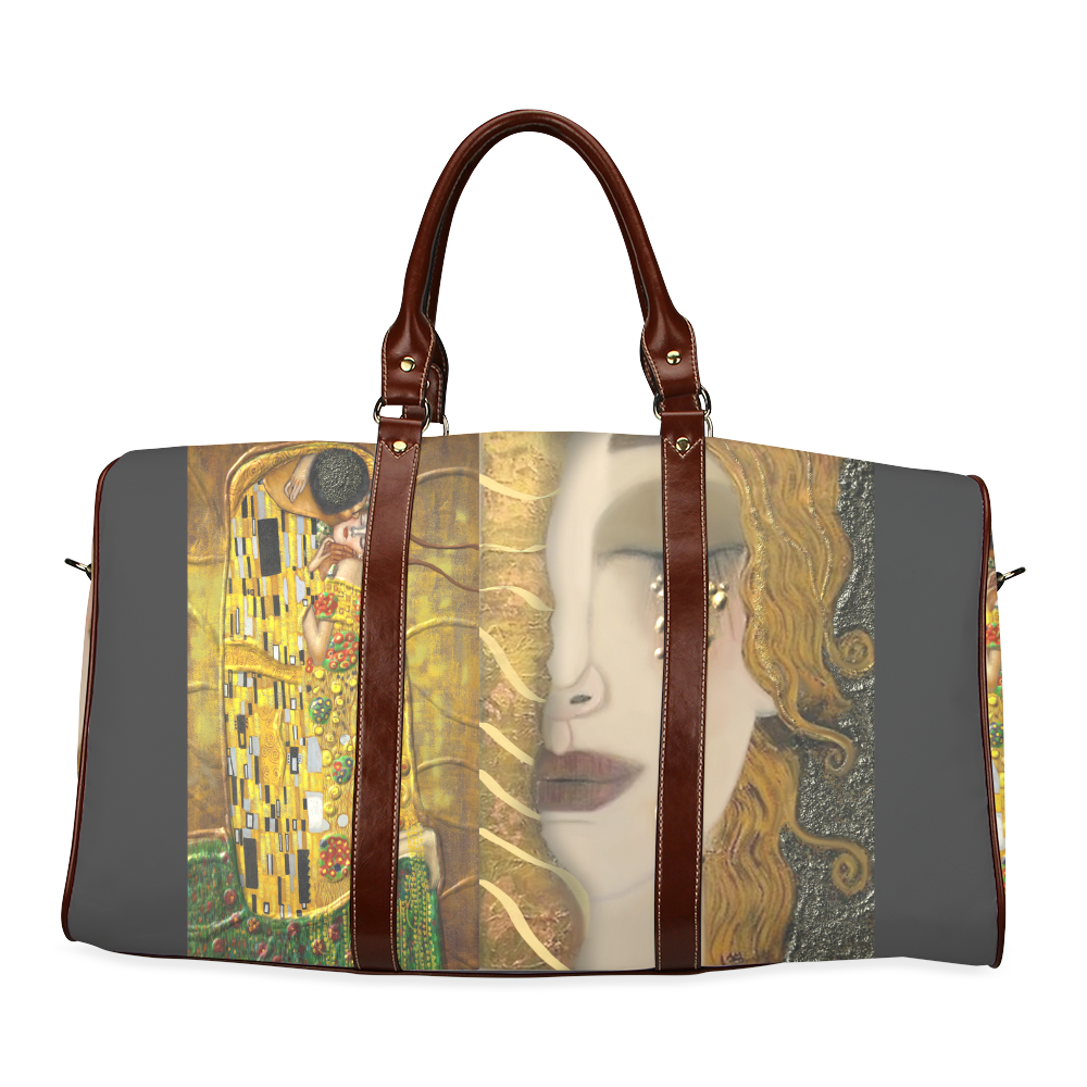 My Klimt Serie:Gold Waterproof Travel Bag/Large (Model 1639)