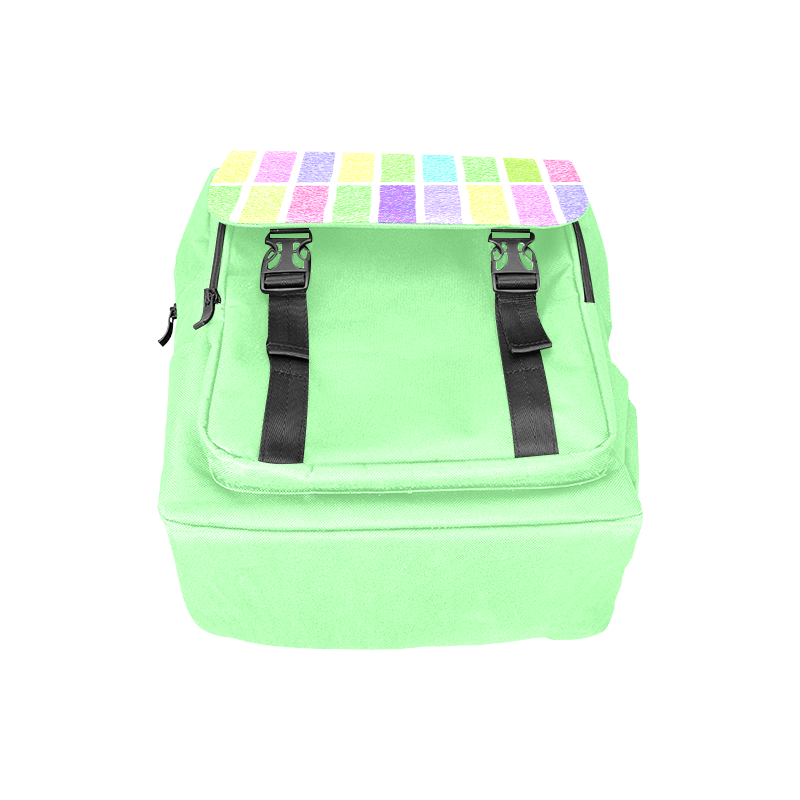 Pastel rectangles Casual Shoulders Backpack (Model 1623)