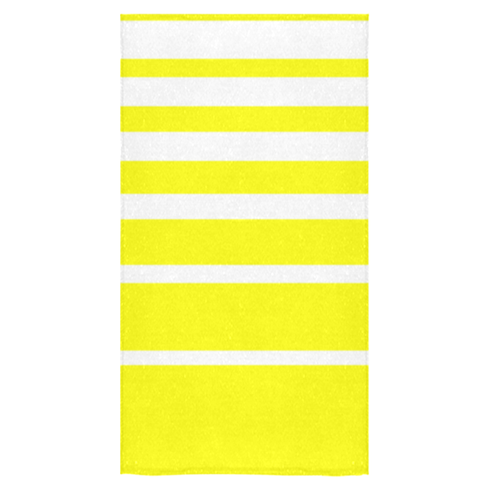 Yellow and White Stripes Bath Towel 30"x56"