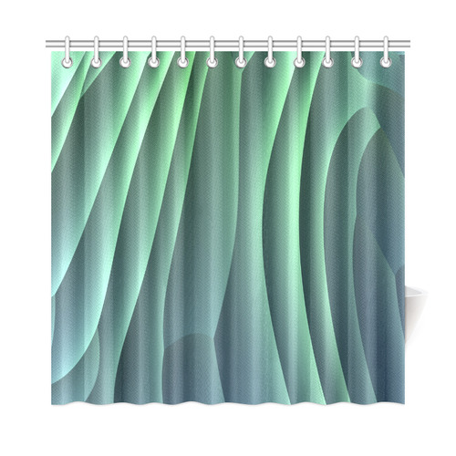 Dunes - Green Shower Curtain 72"x72"