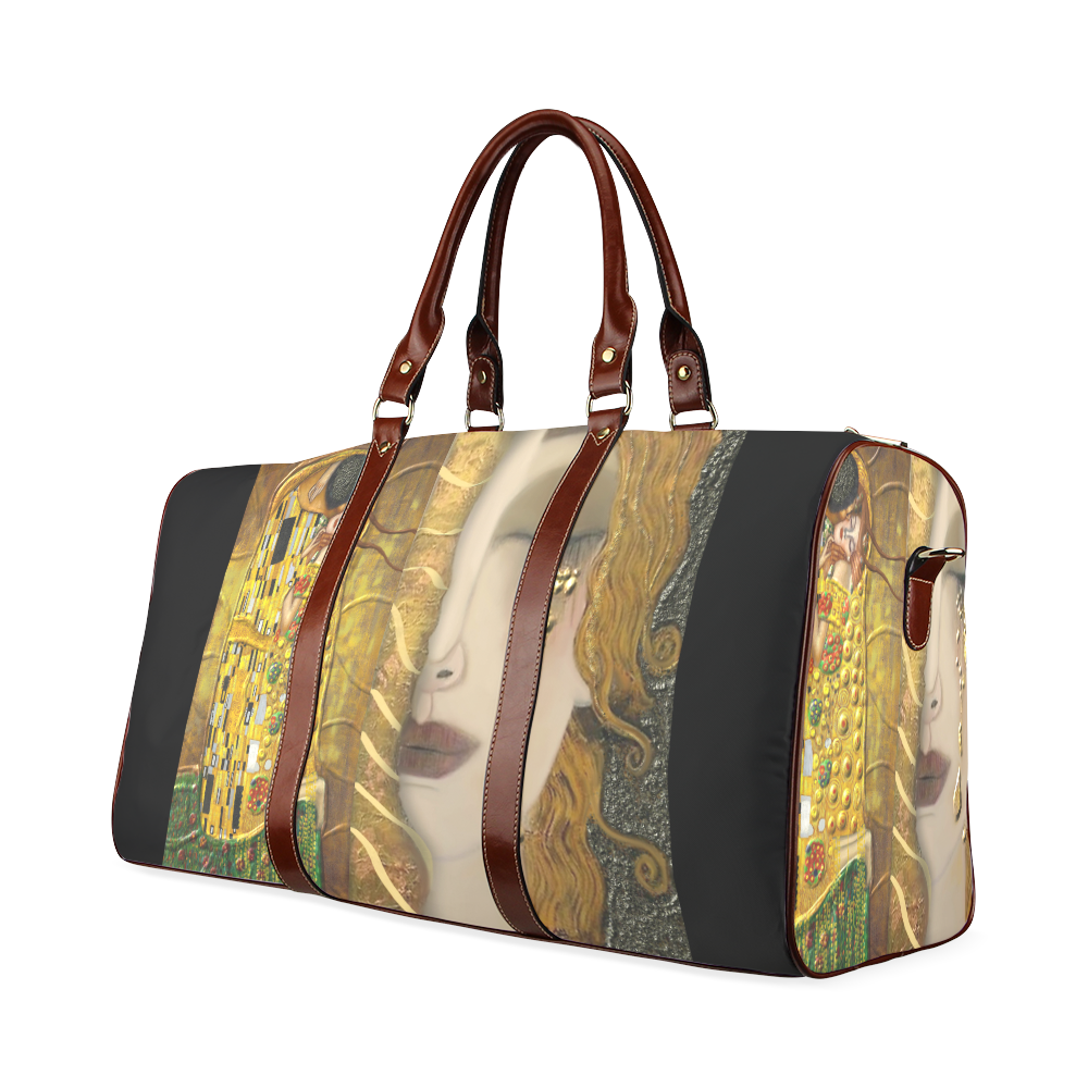 My Klimt Serie:Gold Waterproof Travel Bag/Small (Model 1639)