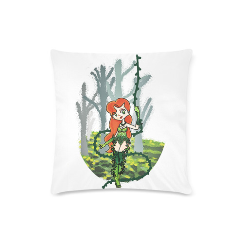 Poison Ivy chibi Custom Zippered Pillow Case 16"x16"(Twin Sides)