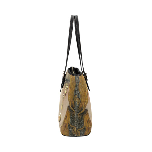 My Klimt Serie:Gold Leather Tote Bag/Small (Model 1651)