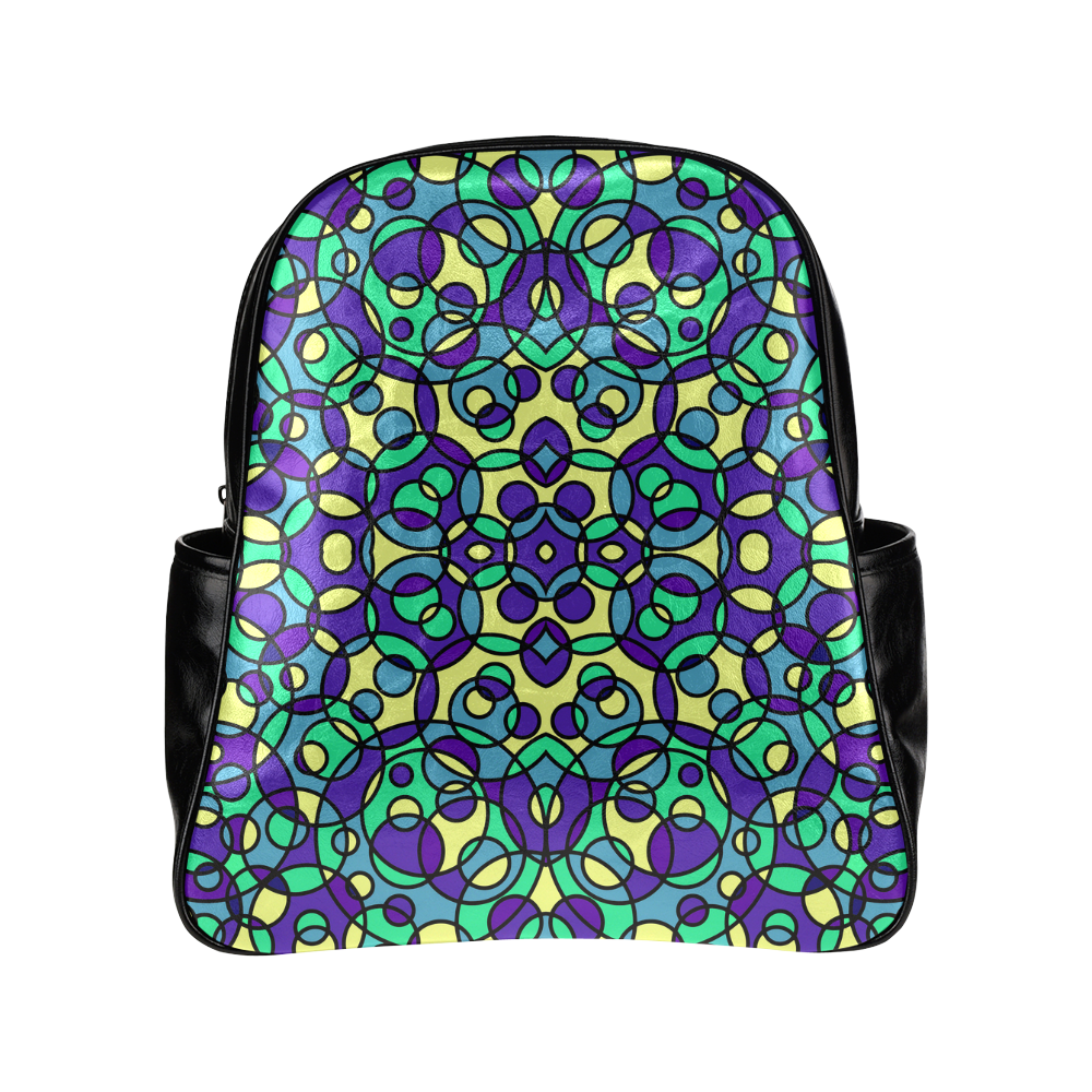 Circles 01 MultiPockets Backpack (Model 1636) ID D724475