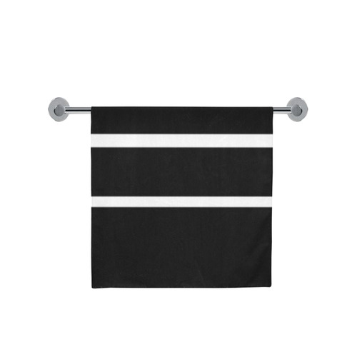 Black and White Stripes Bath Towel 30"x56"