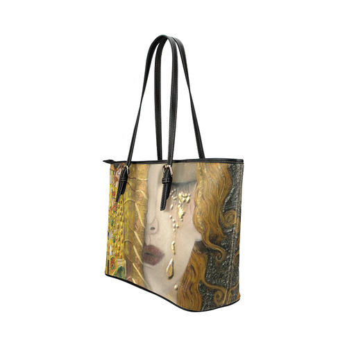 My Klimt Serie:Gold Leather Tote Bag/Small (Model 1651)