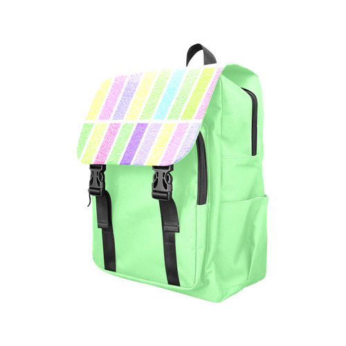 Pastel rectangles Casual Shoulders Backpack (Model 1623)