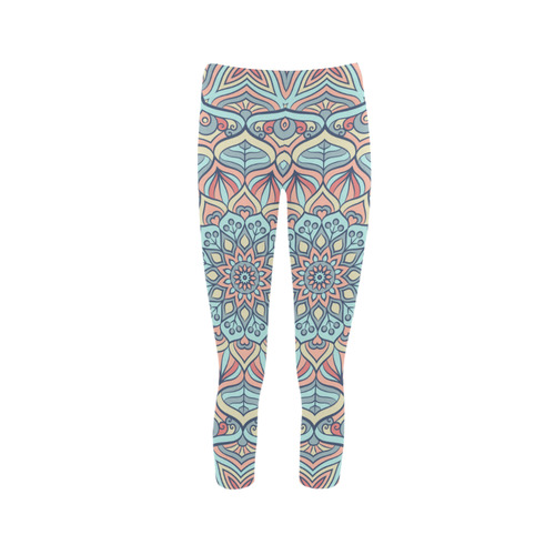 Beautiful Mandala Design Capri Legging (Model L02)