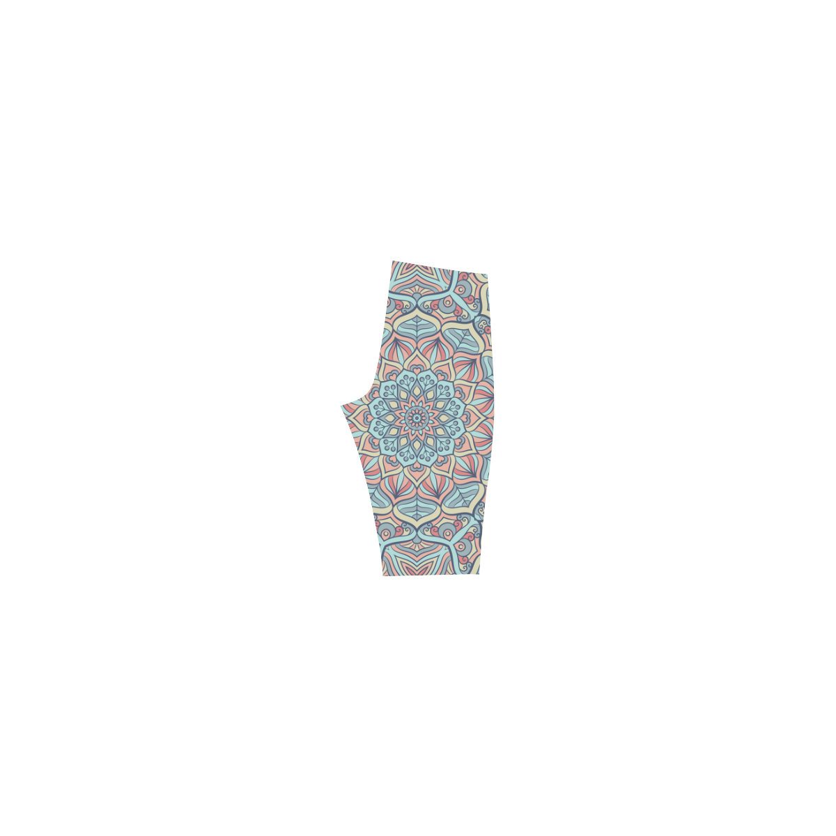 Beautiful Mandala Design Hestia Cropped Leggings (Model L03)