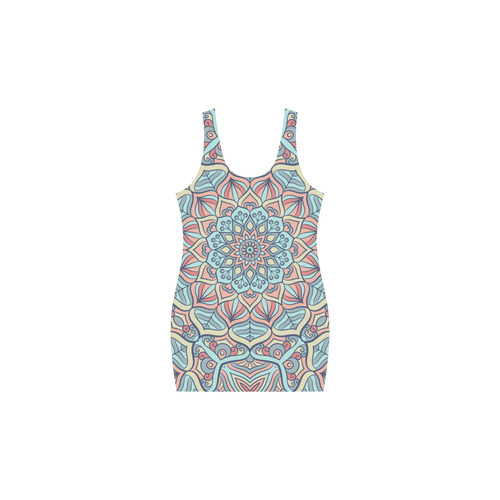 Beautiful Mandala Design Medea Vest Dress (Model D06)