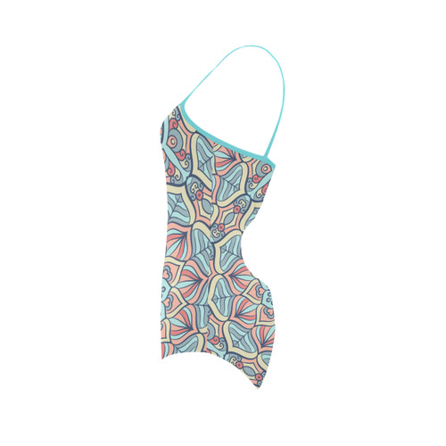 Beautiful Mandala Design Strap Swimsuit ( Model S05)
