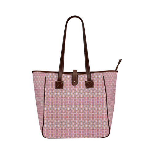 Retro Pink and Brown Pattern Classic Tote Bag (Model 1644)