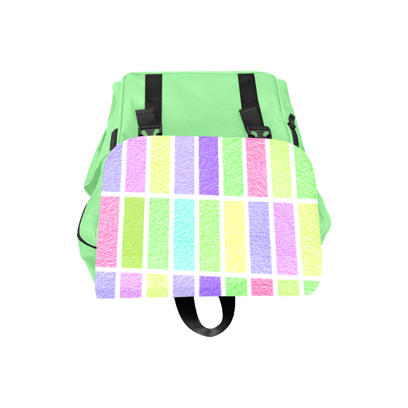 Pastel rectangles Casual Shoulders Backpack (Model 1623)