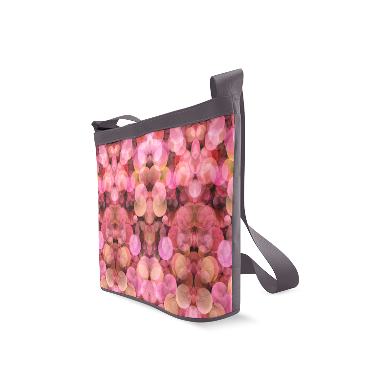 Peach and pink bubbles Crossbody Bags (Model 1613)