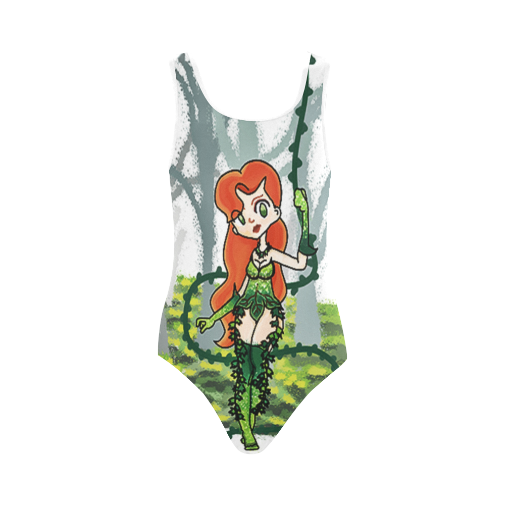 Poison Ivy Vest One Piece Swimsuit (Model S04)