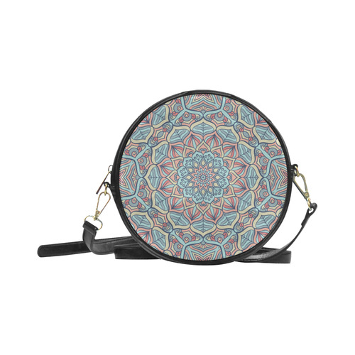 Beautiful Mandala Design Round Sling Bag (Model 1647)