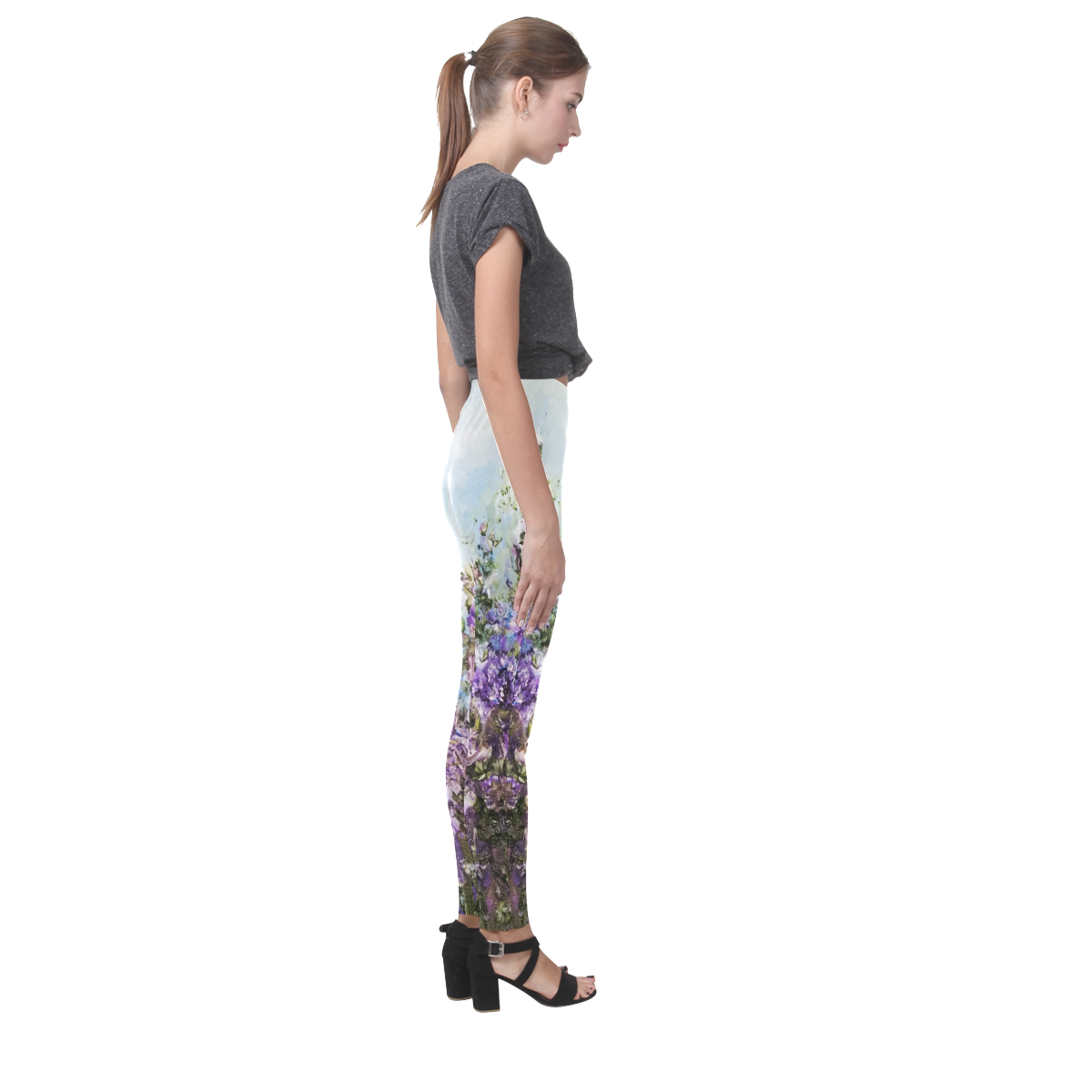 Blue Garden Cassandra Women's Leggings (Model L01)