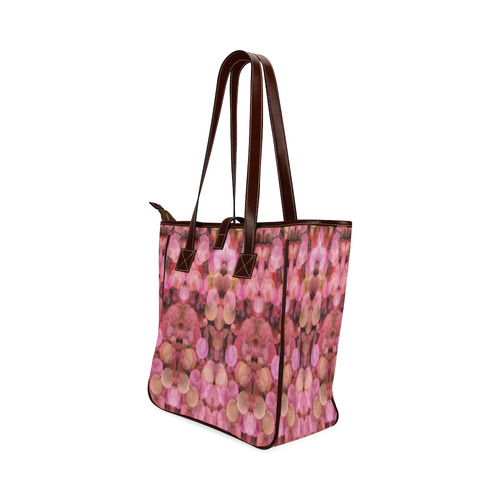 Peach and pink bubbles Classic Tote Bag (Model 1644)