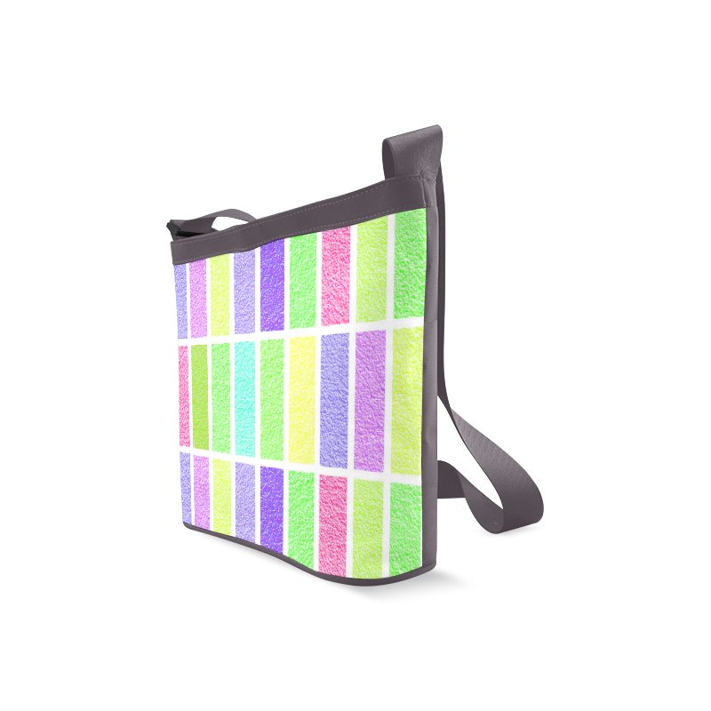 Pastel rectangles Crossbody Bags (Model 1613)