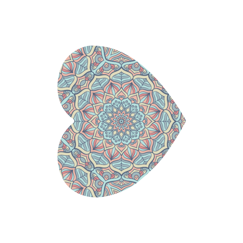 Beautiful Mandala Design Heart-shaped Mousepad