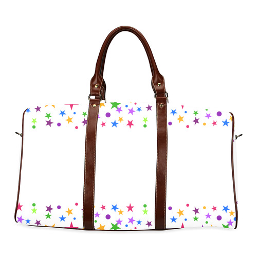 Colorful stars Waterproof Travel Bag/Large (Model 1639)
