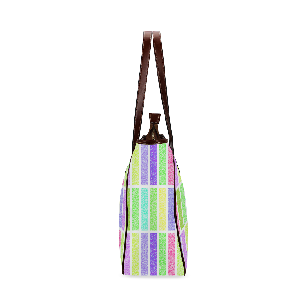 Pastel rectangles Classic Tote Bag (Model 1644)