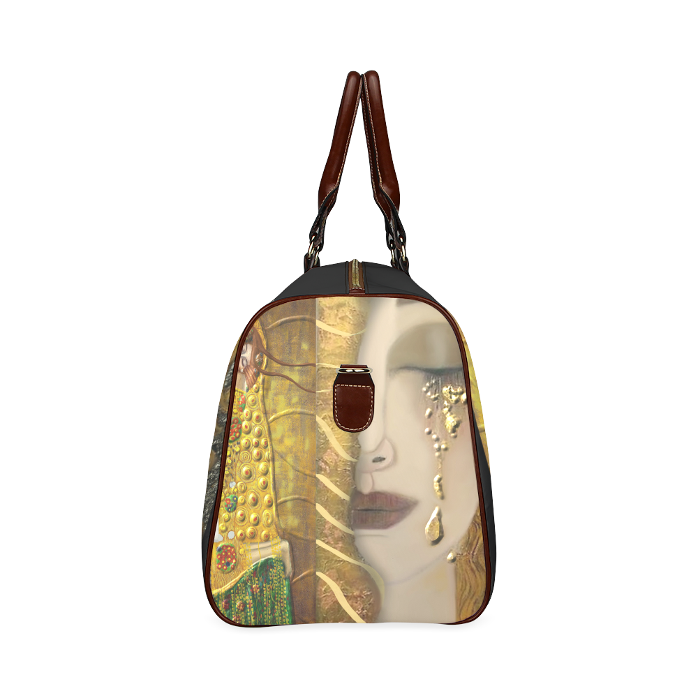 My Klimt Serie:Gold Waterproof Travel Bag/Small (Model 1639)