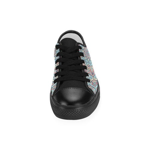 Beautiful Mandala Design Women's Classic Canvas Shoes (Model 018)