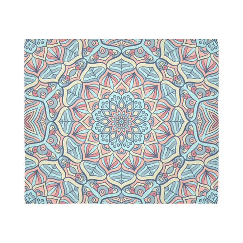 Beautiful Mandala Design Cotton Linen Wall Tapestry 60"x 51"