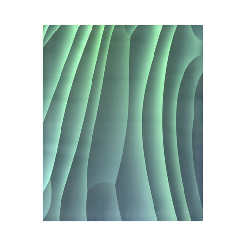 Dunes - Green Duvet Cover 86"x70" ( All-over-print)