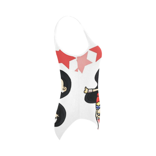 warrior-princess Vest One Piece Swimsuit (Model S04)