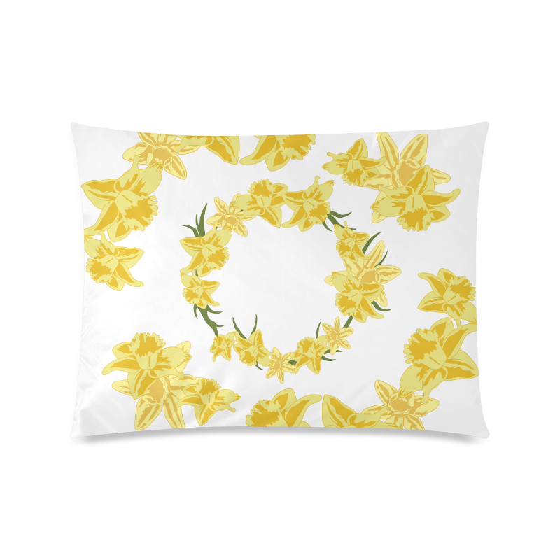 Daffodils Custom Picture Pillow Case 20"x26" (one side)