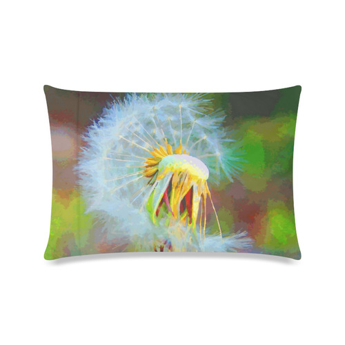 Dandelion Nature Flower Modern Art Custom Zippered Pillow Case 16"x24"(Twin Sides)