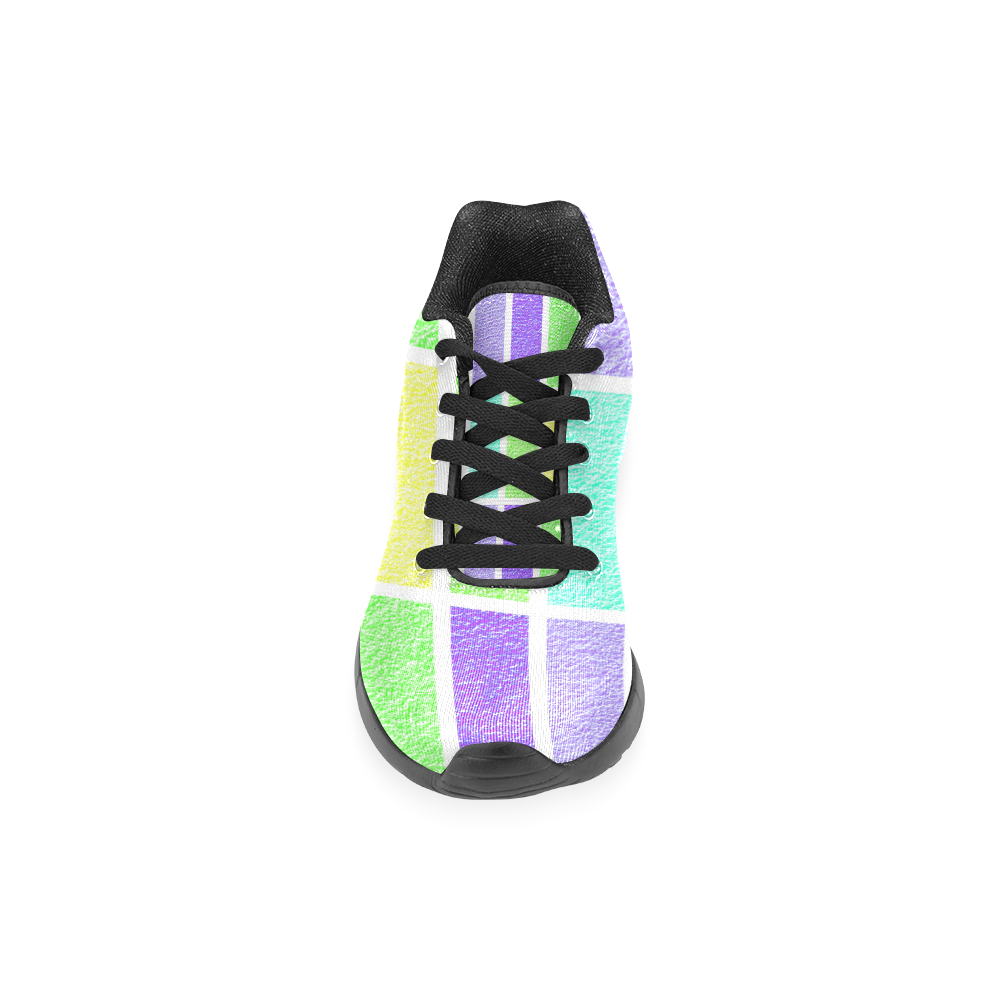 Pastel rectangles Men’s Running Shoes (Model 020)