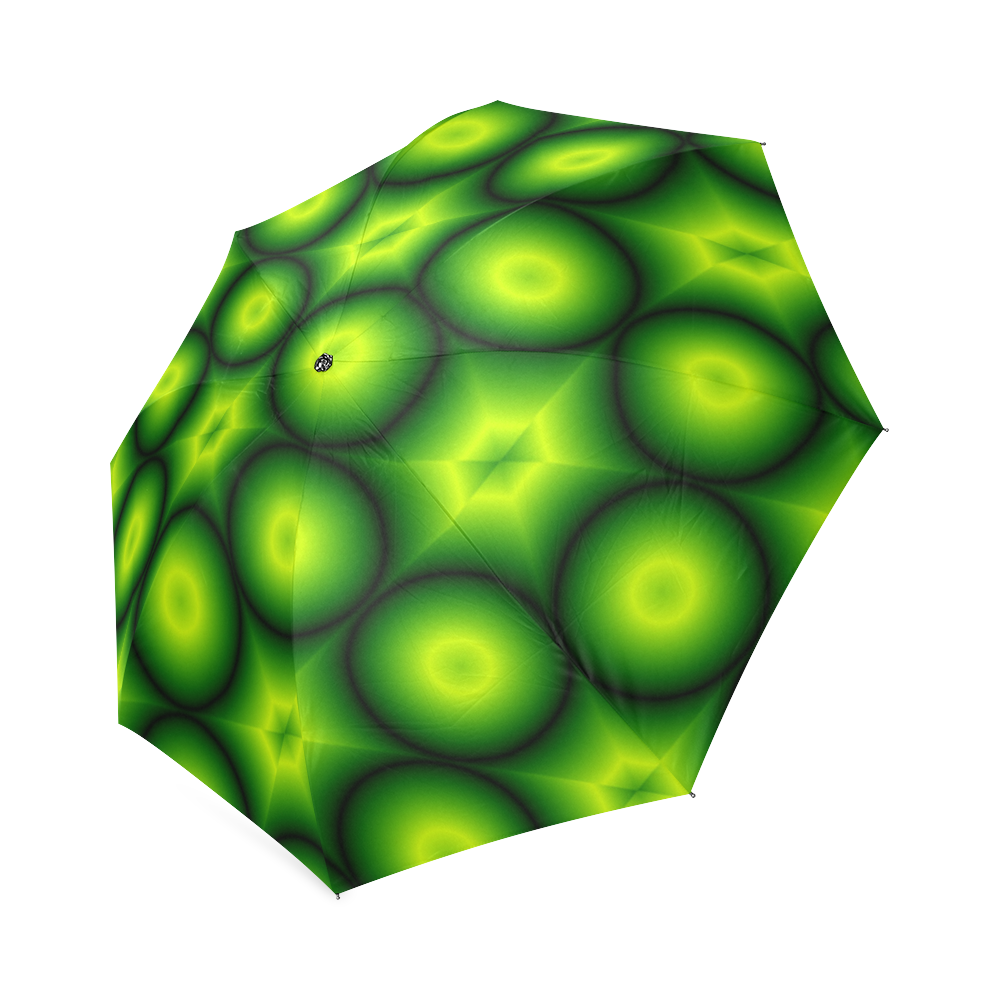Quilts Grun Lutos Kerne Foldable Umbrella (Model U01)