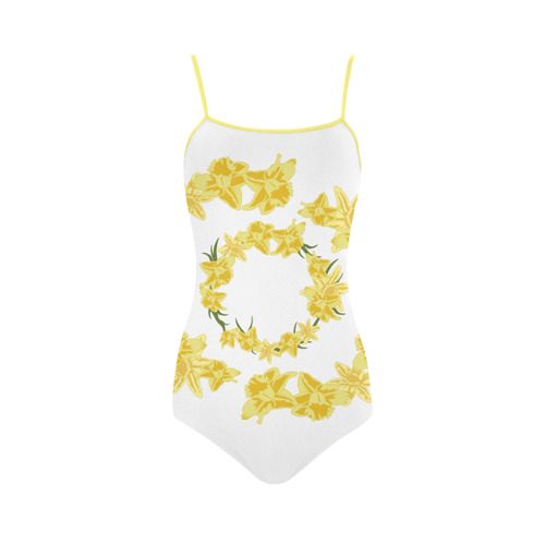 Daffodils Strap Swimsuit ( Model S05)
