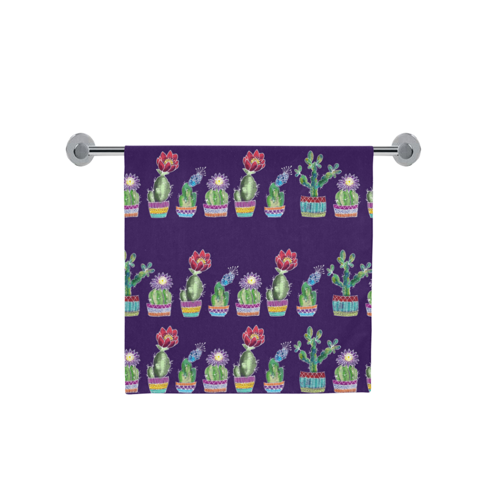 Cute Cactus Blossom Bath Towel 30"x56"