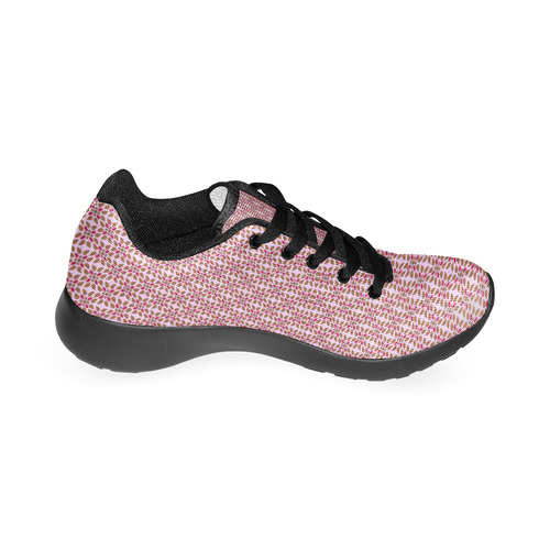 Retro Pink and Brown Pattern Men’s Running Shoes (Model 020)