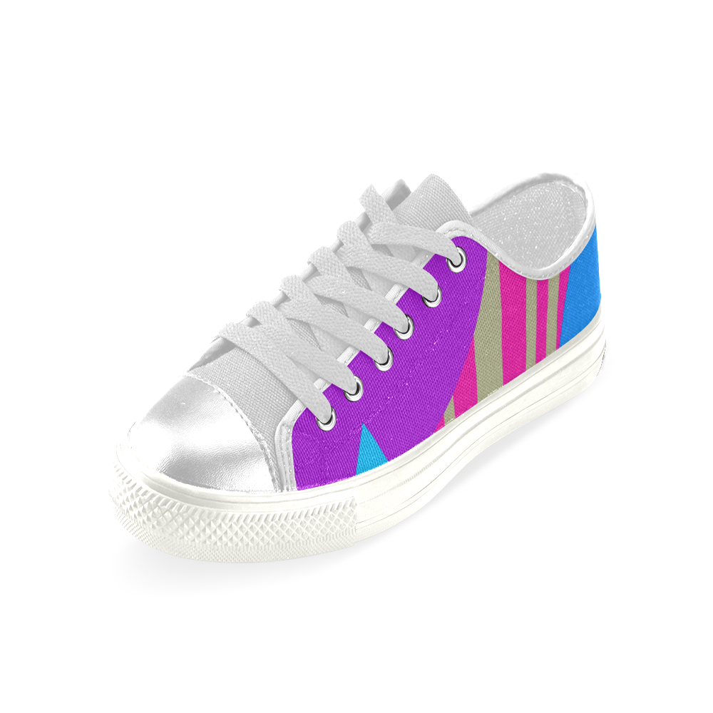 Colours and Shapes Women's Classic Canvas Shoes (Model 018)