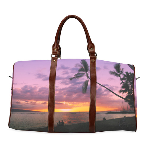 Tropical Sunset Waterproof Travel Bag/Small (Model 1639)