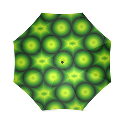 Quilts Grun Lutos Kerne Foldable Umbrella (Model U01)