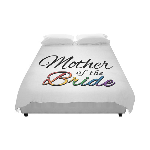 Rainbow "Mother of the Bride" Duvet Cover 86"x70" ( All-over-print)