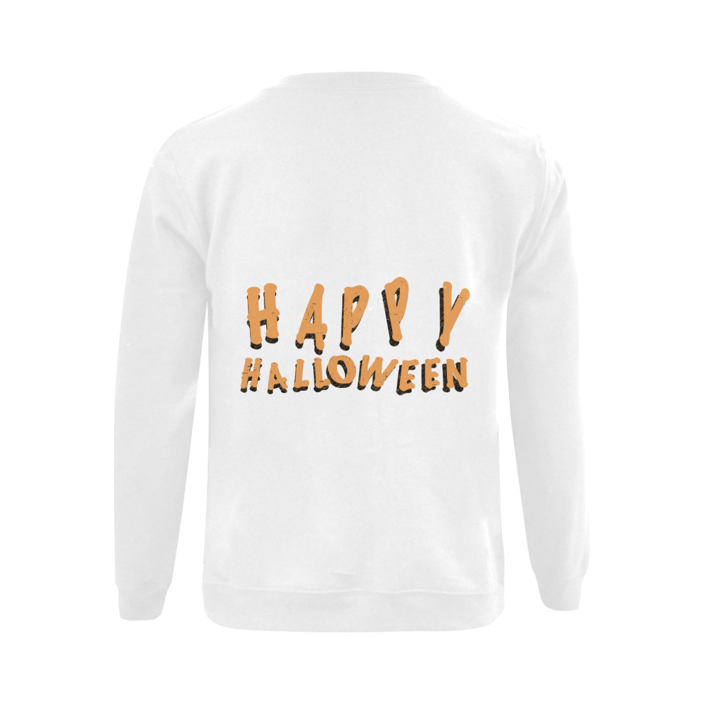 Happy Halloween Gildan Crewneck Sweatshirt(NEW) (Model H01)