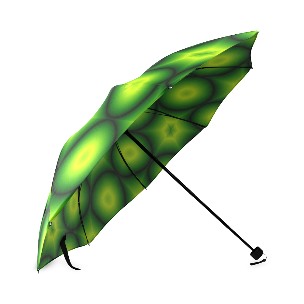 Quilts Grun Lutos Kerne Foldable Umbrella (Model U01)