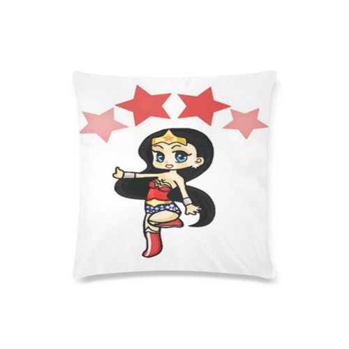 Wonder Woman/warrior-princess Custom Zippered Pillow Case 16"x16"(Twin Sides)