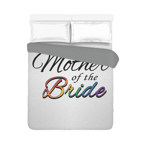 Rainbow "Mother of the Bride" Duvet Cover 86"x70" ( All-over-print)