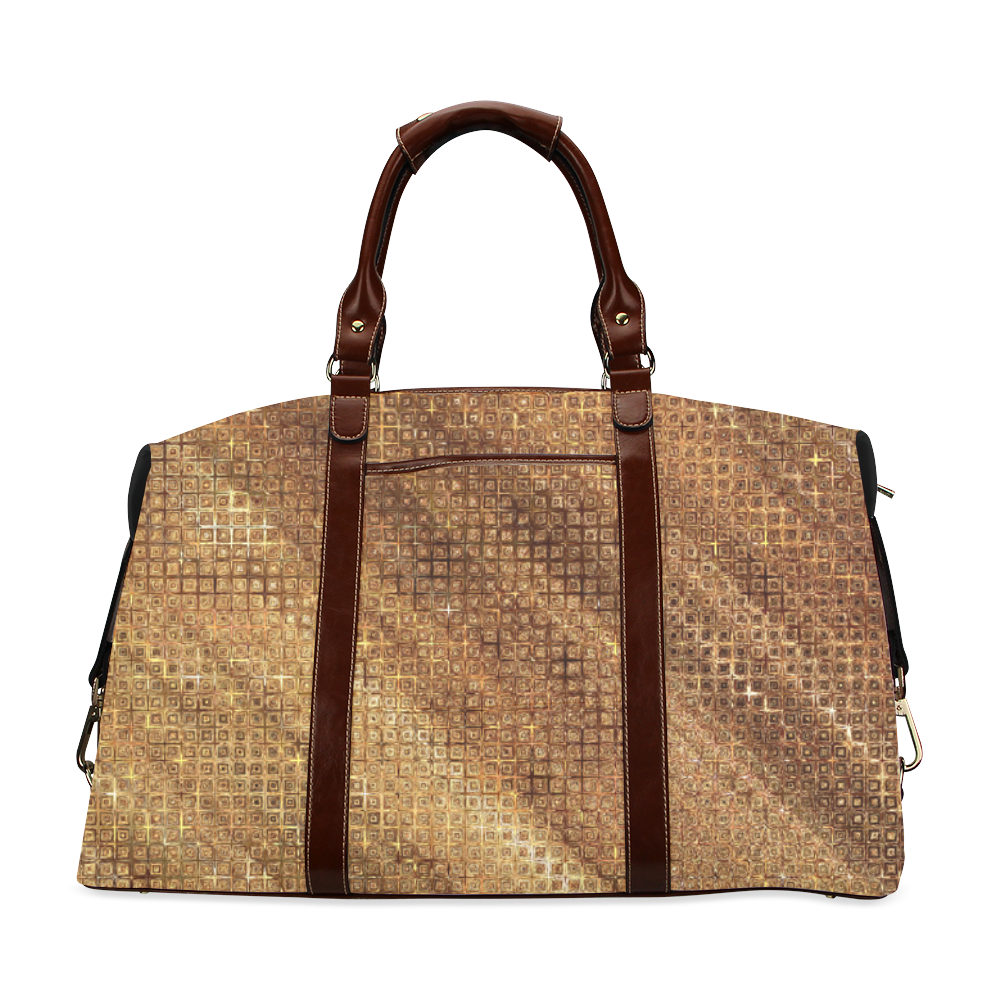 Golden Fabric Classic Travel Bag (Model 1643)