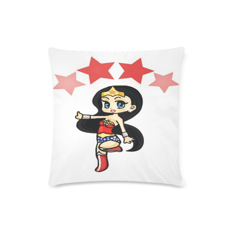 Wonder Woman/warrior-princess Custom Zippered Pillow Case 16"x16"(Twin Sides)