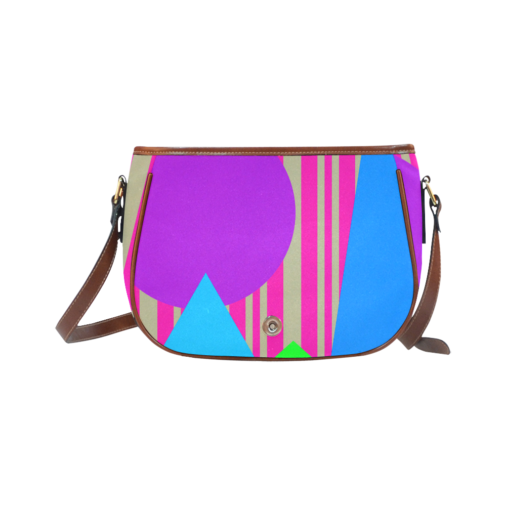 Colours and Shapes Saddle Bag/Large (Model 1649)